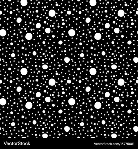 Polka dot painting handdrawn pattern seamless Vector Image