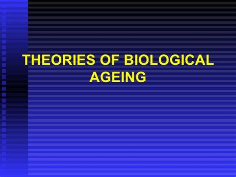 Aging Theories