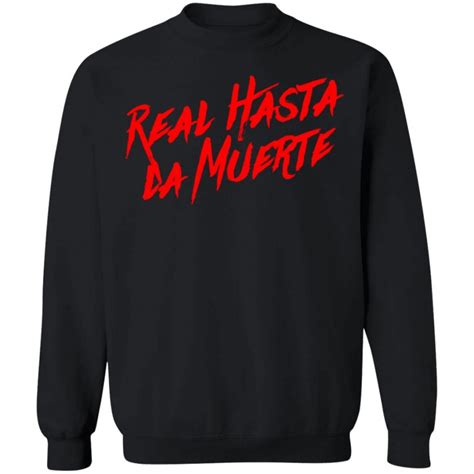 Anuel Aa Merch Real Hasta La Muerte Black Hoodie - Tipatee