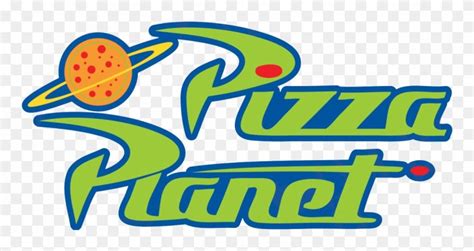 Pizza Planet Logo Png Clipart | Pizza planet, Trapunta disney, Feste di compleanno a tema