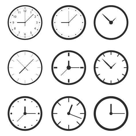 Clock vector isolated on background 1213859 Vector Art at Vecteezy