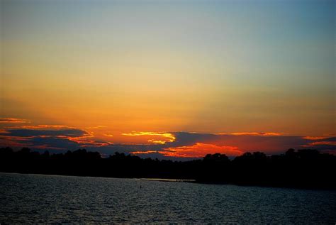 sunset at Lake Murray Photograph by William Copeland - Fine Art America