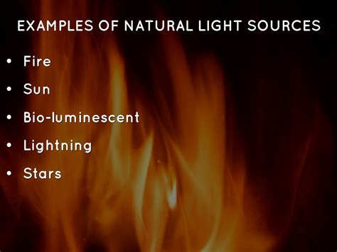 Examples Of Natural Light Sources | Americanwarmoms.org