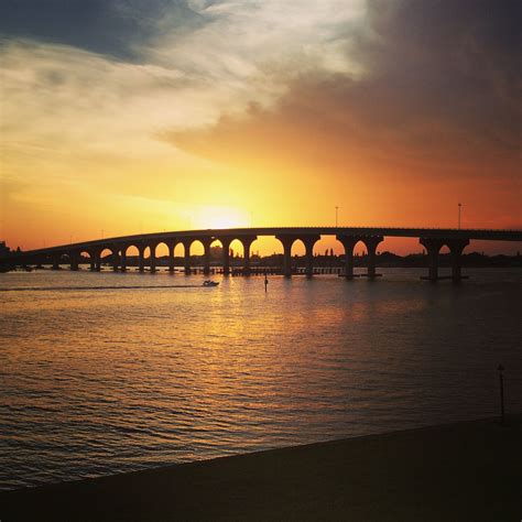 Sunset Bayway Bridge St. Petersberg, Florida Petersberg, Sunshine State, Bridge, Florida, Sunset ...