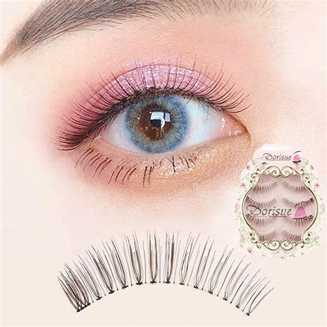 Amazon.com : Dorisue Natural false Lashes Brown Eyelashes 3D Light ...