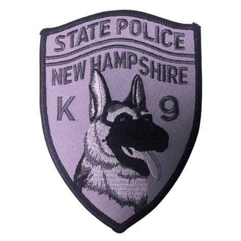 State Police New Hampshire K-9 Patch - Hero Outdoors