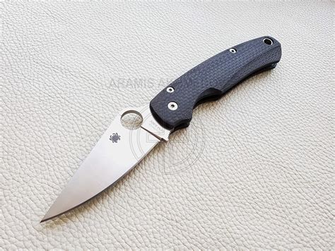 Amazon.com: Custome scales for Spyderco Paramilitary 2, Model Grand Classic CF (CarbonFiber 100% ...