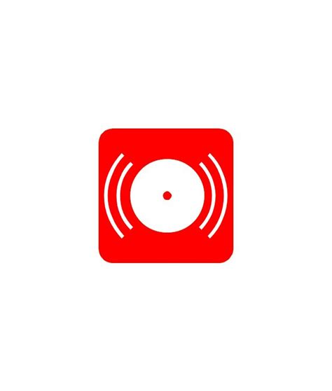 Red Fire Alarm, red, fire alarm, in 2021 | Punk logo, Logo design, Icon