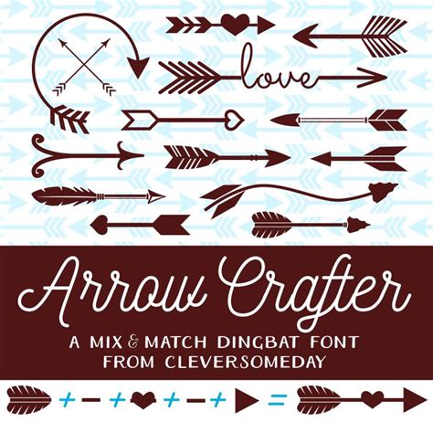 My Arrow Crafter font hits Dafont | Dingbat fonts, Silhouette fonts ...