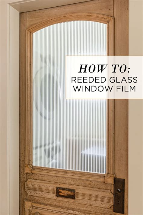 DIY Reeded Glass Door - Jenna Sue Design