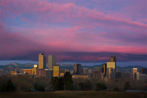 Denver Sunrise Photograph by Aaron Spong - Pixels