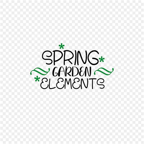 Svg Cartoon Black Spring Garden Element English Alphabet Hand Drawn Illustration, Cartoon ...