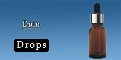 Dolo Drops | Medicine Uses