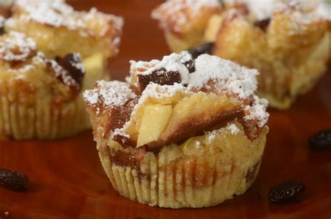 Bread Pudding Muffins - Joyofbaking.com *Video Recipe*