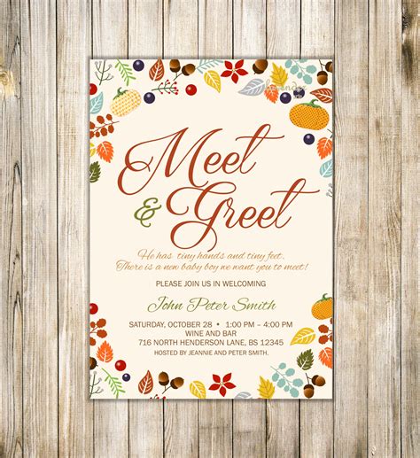 Meet And Greet Invitation Templates