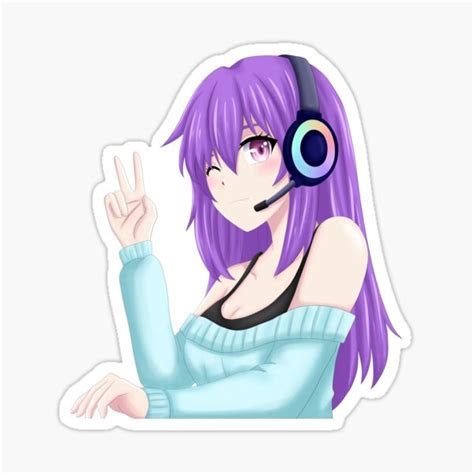 Anime Gaming Cute Anime Girl Sticker By ChriizzGoku ...