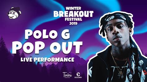 Polo G: Pop Out - Live Performance (WINTER Breakout 2019) - YouTube