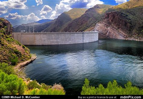 Lake Side of Theodore Roosevelt Dam Arizona Picture (Roosevelt, AZ) - michaelmccumber.com