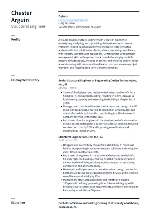 Top 16 Structural Engineer Resume Objective Examples