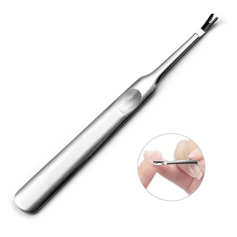 2017 Cuticle Pusher Stainless steel Cuticle Pusher Trimmer Remover Pedicure Manicure Nail Art ...