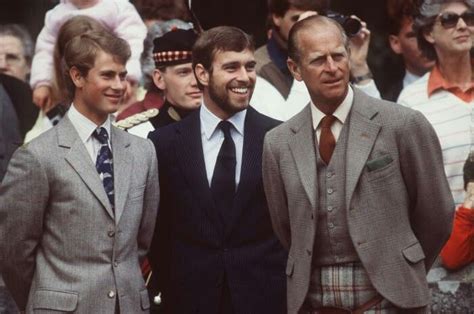 Prince Edward, Prince Andrew & Their Father The Duke of Edinburgh ...