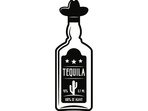 Tequila Bottle Vector at GetDrawings | Free download