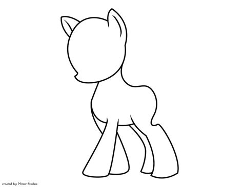 Blank MLP G4 Lineart by StrawberrySoulReaper on DeviantArt | My little ...