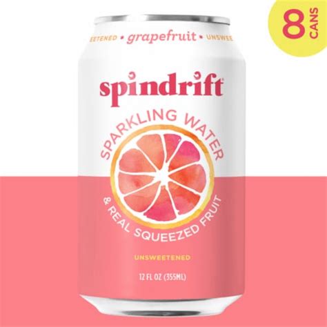 Spindrift® Grapefruit Flavored Sparkling Water Cans, 8 pk / 12 fl oz. - QFC