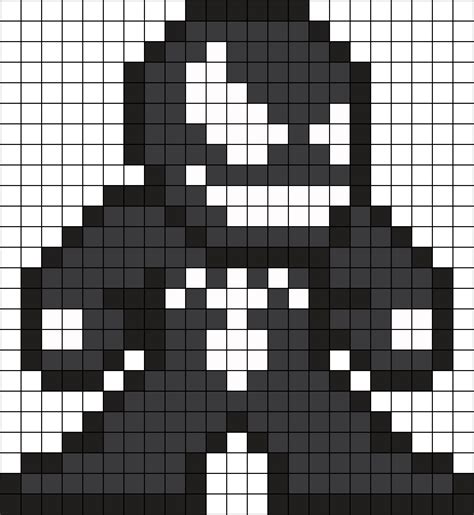 Venom Perler Bead Pattern / Bead Sprite | Pixel art, Pixel art pattern ...