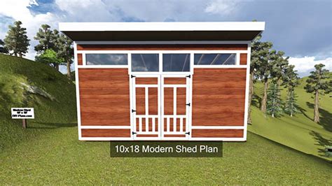 Modern lean to shed plans ~ Gable Design - PDF Download