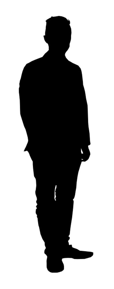 10 Man Standing Silhouette (PNG Transparent) | OnlyGFX.com