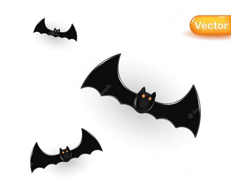 Premium Vector | Bats - halloween 3d design. vector illustration