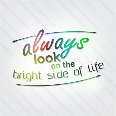 Always Look on the Bright Side of Life Stock Vector - Illustration of concept, side: 38946203