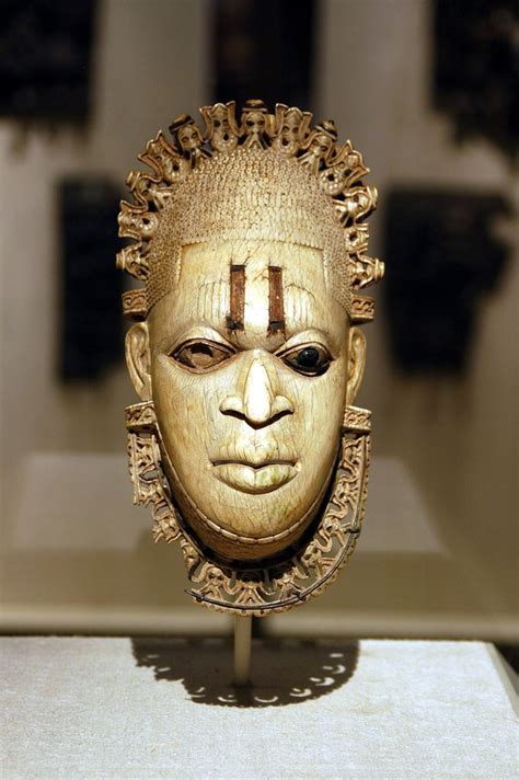 Edo peoples, Benin, Nigeria | Queen Mother Pendant Mask: Iyoba (16th ...