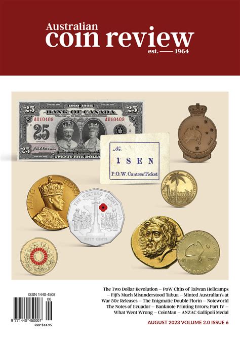 2023 August Cover - Australian Coin Review Magazine - Aussie Coins and Notes