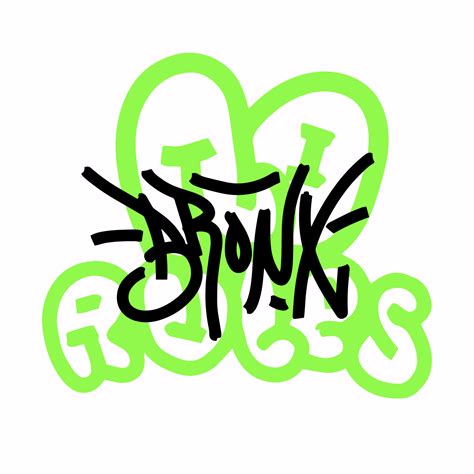 Modern graffiti with the inscription Bronx, No Rules. Marker, spray. Vector illustration for ...