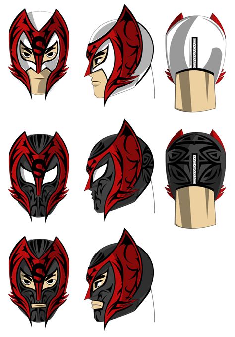 Luchador mask by darkknightstrikes on DeviantArt