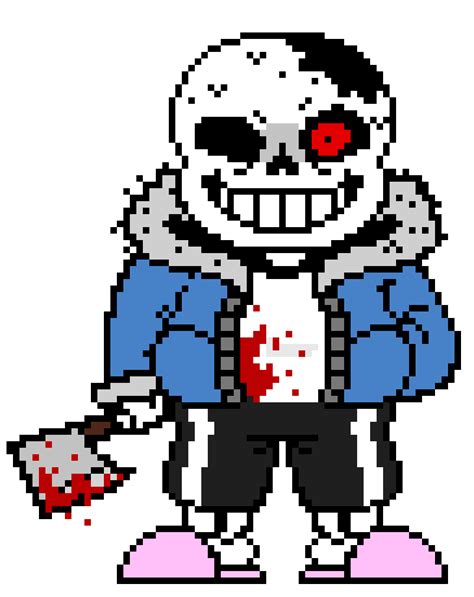 Sans Pixel Art Undertale Pixel Art Pixel Art Minecraft Pixel Art Images ...