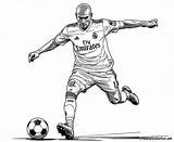 Soccer coloring Page Zidane To color Download Or Print For Free sketch template