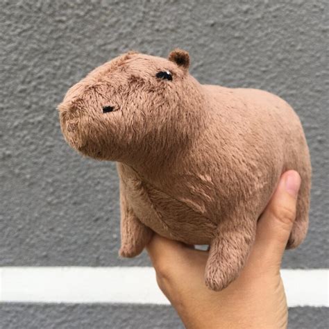 6.5'' Reallilfe Capybara Plush Toy Cute Brown Capybara Plush Doll Fluffy Stuffed Animals Boys ...