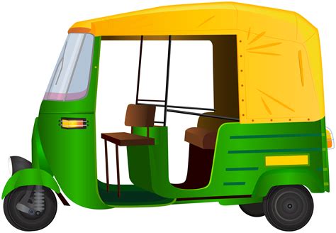 India Auto Rickshaw Clip Art Image | Gallery Yopriceville - High ...