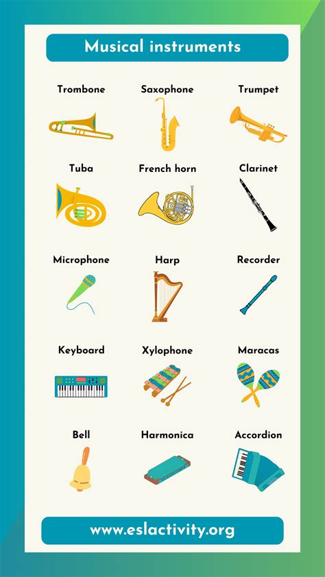 Musical Instruments Names with Pictures: Top 25