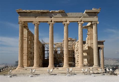 Athenian acropolis. Erechtheion. Athens, Acropolis, Erechtheion.