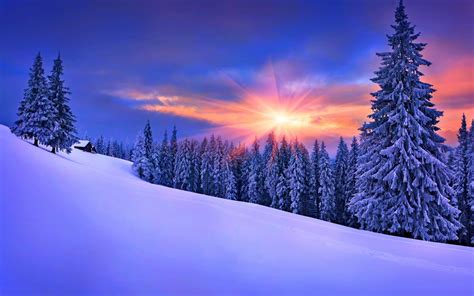 Late Winter Sunset 1680 x 1050 widescreen Wallpaper