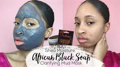 Demo + Updates | Shea Moisture African Black Soap Clarifying Mud Mask for Acne & Dry Sensitive ...