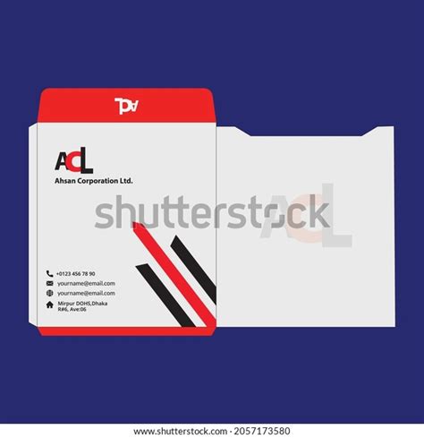 A4 Size Envelope Design Envelope Template Stock Vector (Royalty Free) 2057173580 | Shutterstock