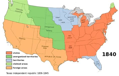 us territory 1840 | History museum, History, American history