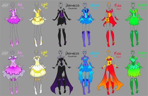 Magical Girl Dresses and Armor | Character design girl, Magical girl ...