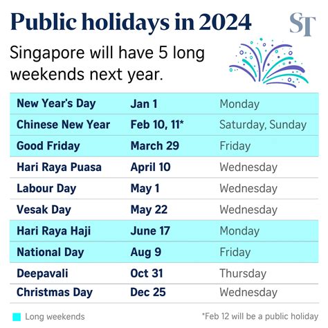 Singapore Public Holiday 2024 - Patsy Bellanca