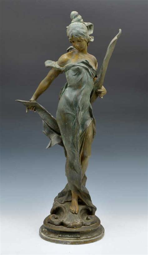 Metal figural statue depicting Galatea